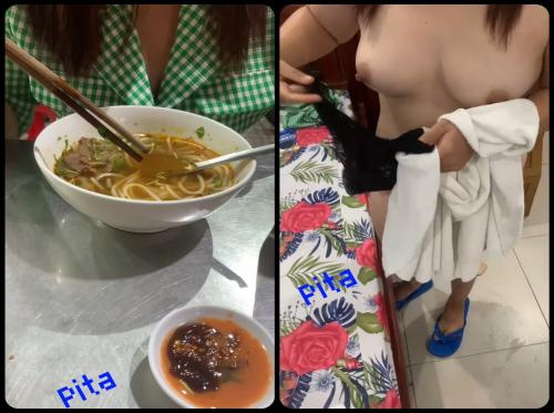 Me leve para comer sopa de macarrão com carne e depois vá para o motel